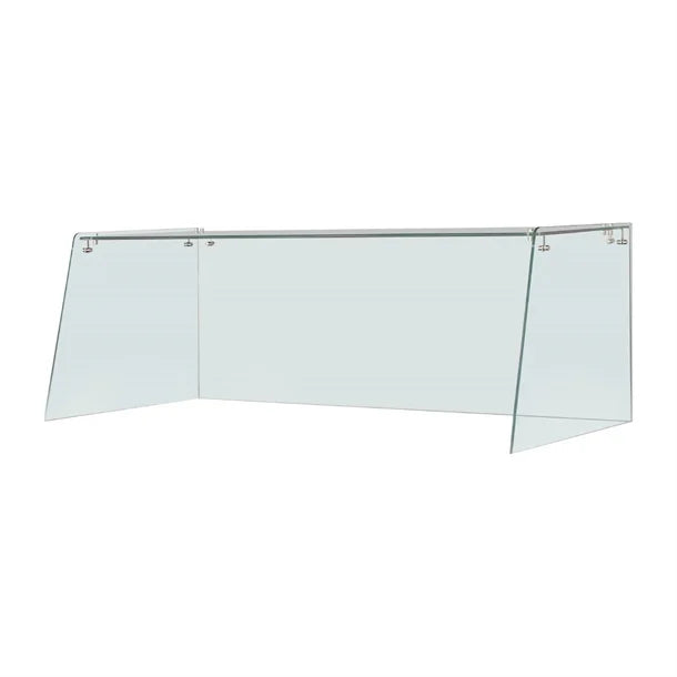 Straight Glass Sneeze Guard Assembly for 3 Door Counter UA018-A