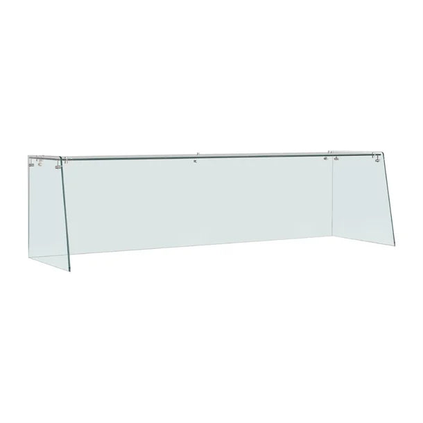 Straight Glass Sneeze Guard Assembly for 4 Door Counter UA019-A