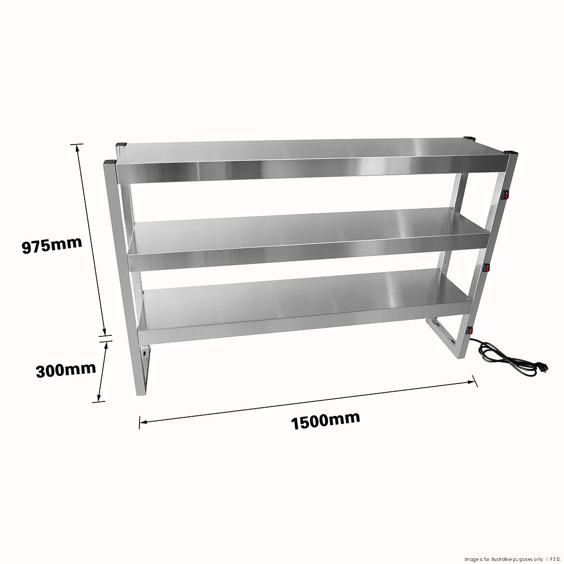 Benchstar Commercial Food Warmer with 12 Lamps – FW12L-153