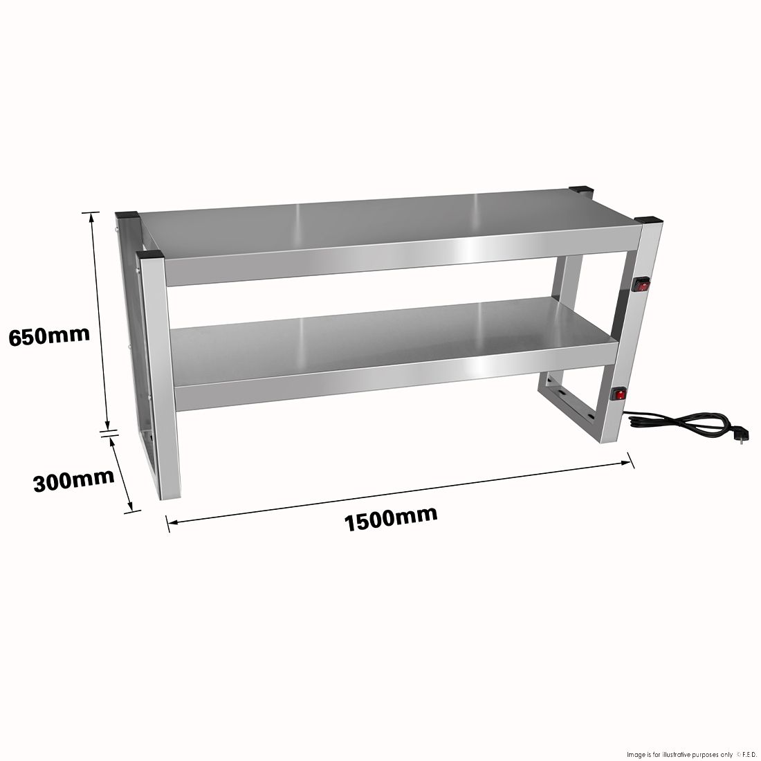 Benchstar Commercial Food Warmer with 8 Lamps – FW8L-152