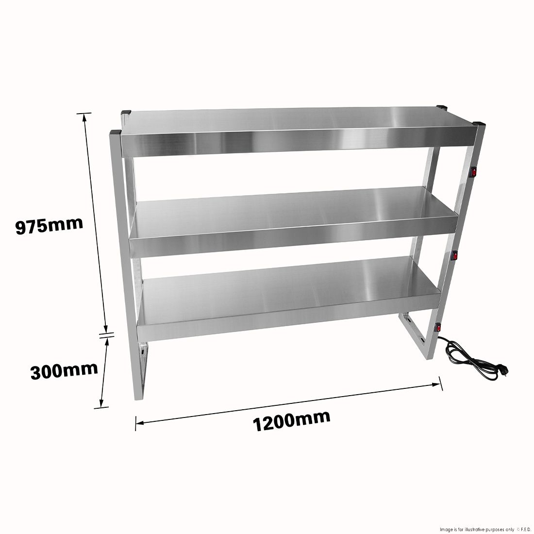 Benchstar Commercial Food Warmer with 9 Lamps – FW9L-123
