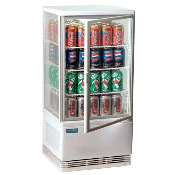 Polar C-Series Energy Efficient Display Fridge White - 68Ltr