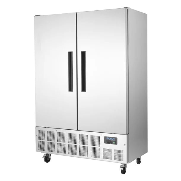 Polar G-Series Double Door Slimline Fridge - 960Ltr