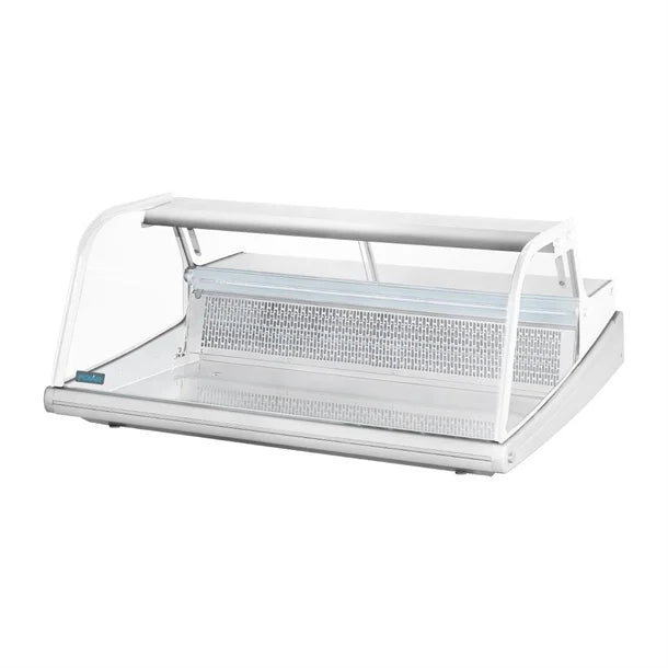 Polar Counter Top Serve Over Fish Display Unit White - 1245mm