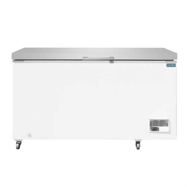 Polar G-Series Chest Freezer with Stainless Steel Lid - 385Ltr