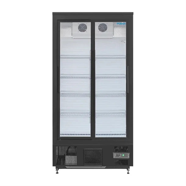 Polar G-Series Upright Back Bar Cooler with Sliding Doors 490Ltr