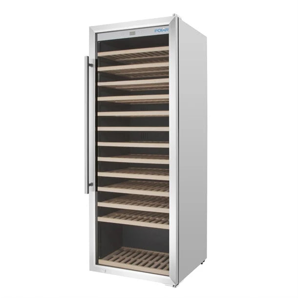 Polar G-Series Single Zone Wine Fridge Stainless Steel - 137 Bottles