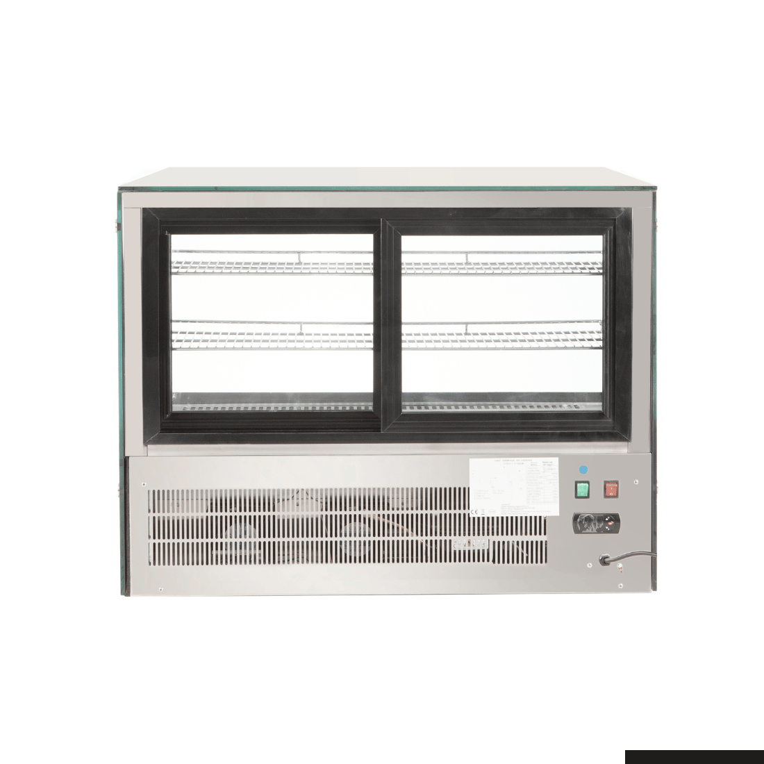Bonvue Counter top square glass cold food display - GN-900RT