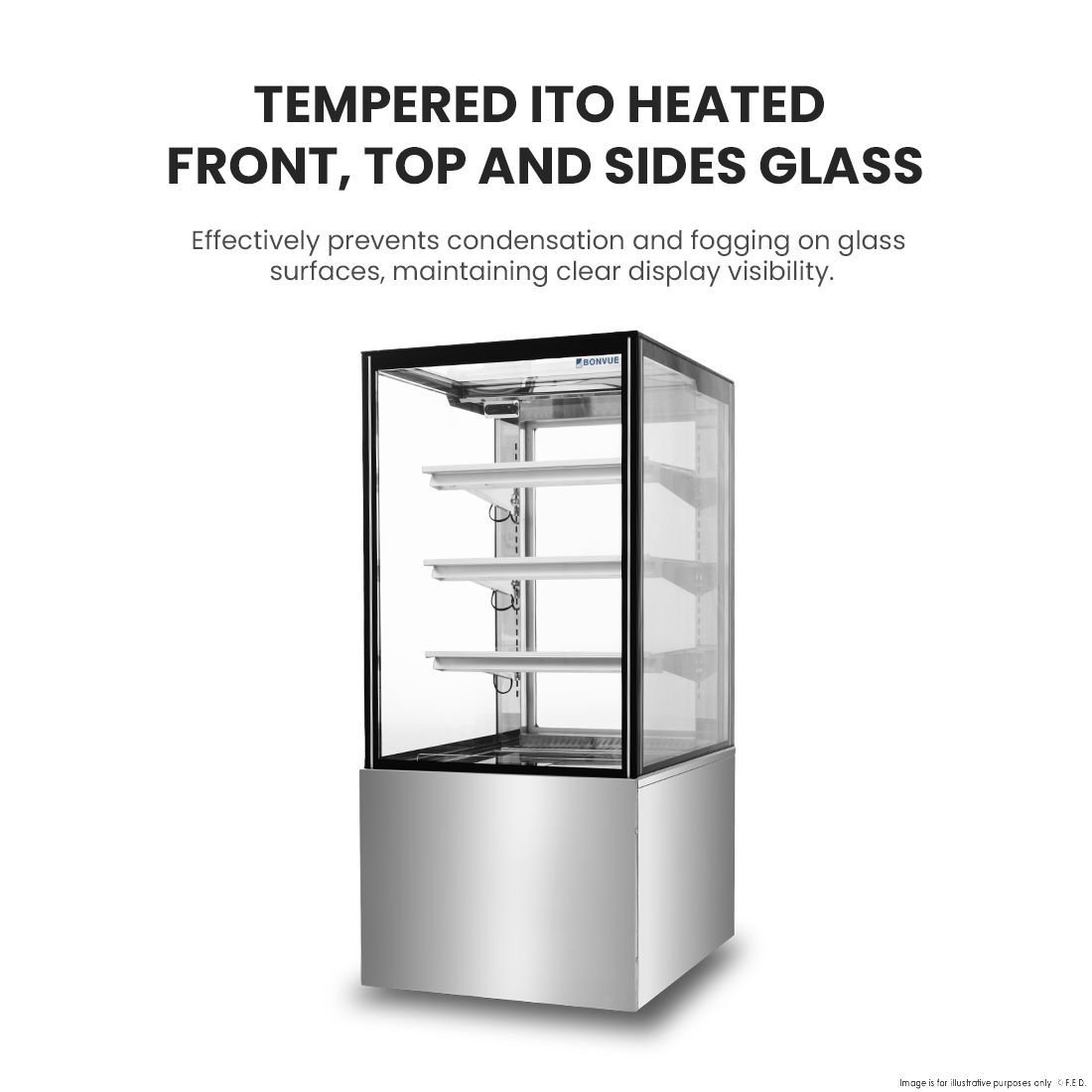 Bonvue Heated Display Cabinet - H-SF820V