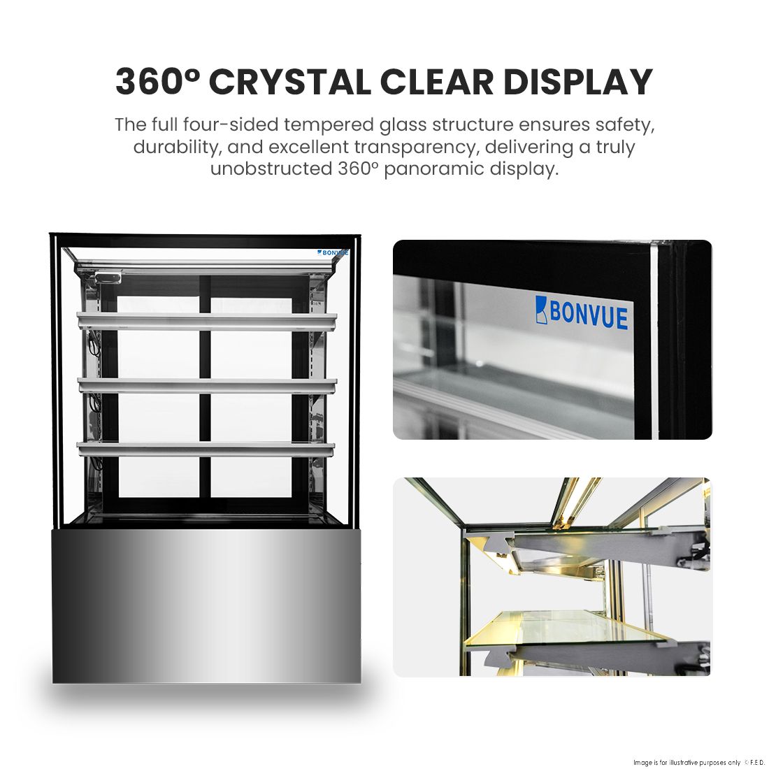 Bonvue Heated Display Cabinet - H-SF830V