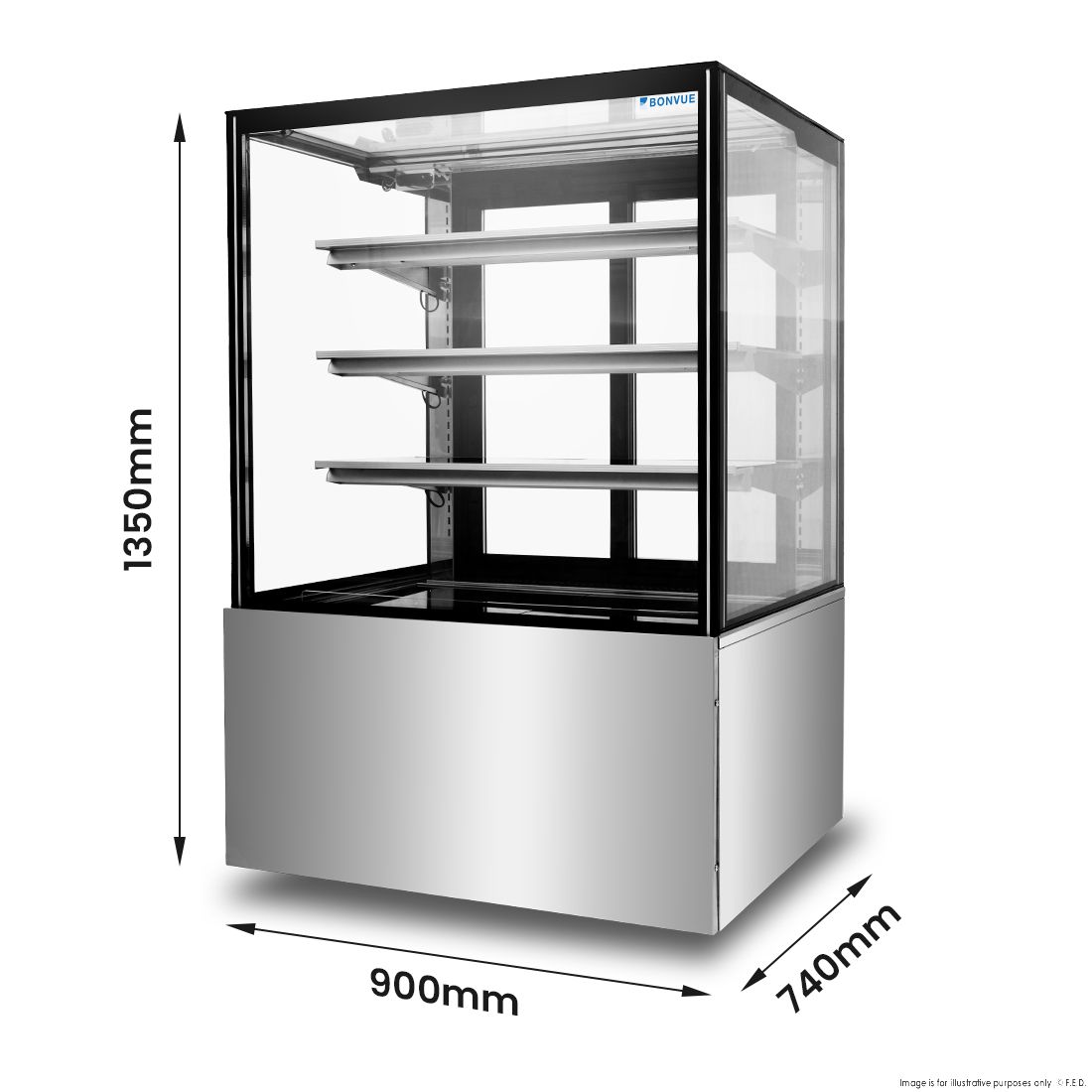 Bonvue Heated Display Cabinet - H-SF830V