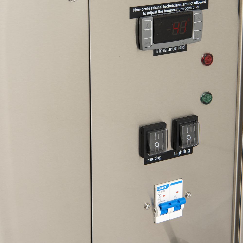 4 tier hot food display 660mm - FD4T0660H