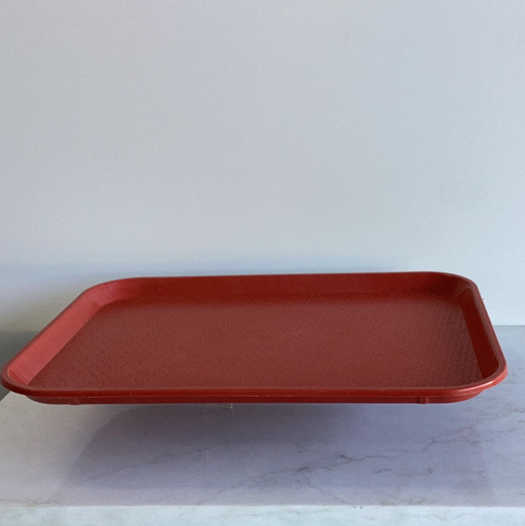 RED PLASTIC TRAY - (40.5cm)