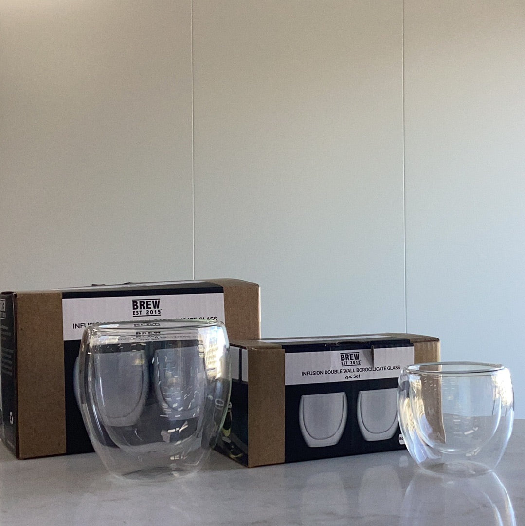 DOUBLE WALL GLASS 80ml SET OF 2