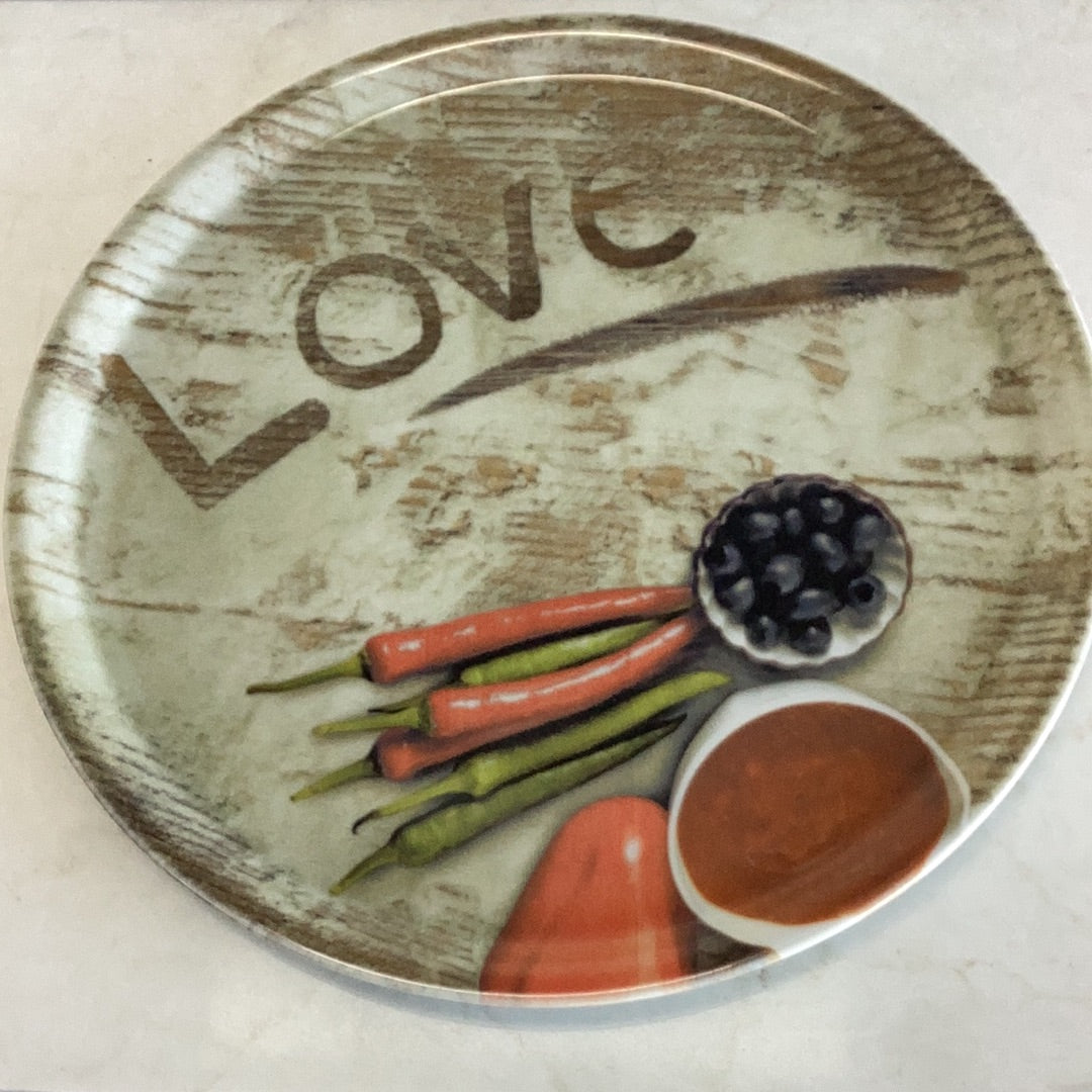 Pizza plate 33cm Printed Flour Love Saturnia