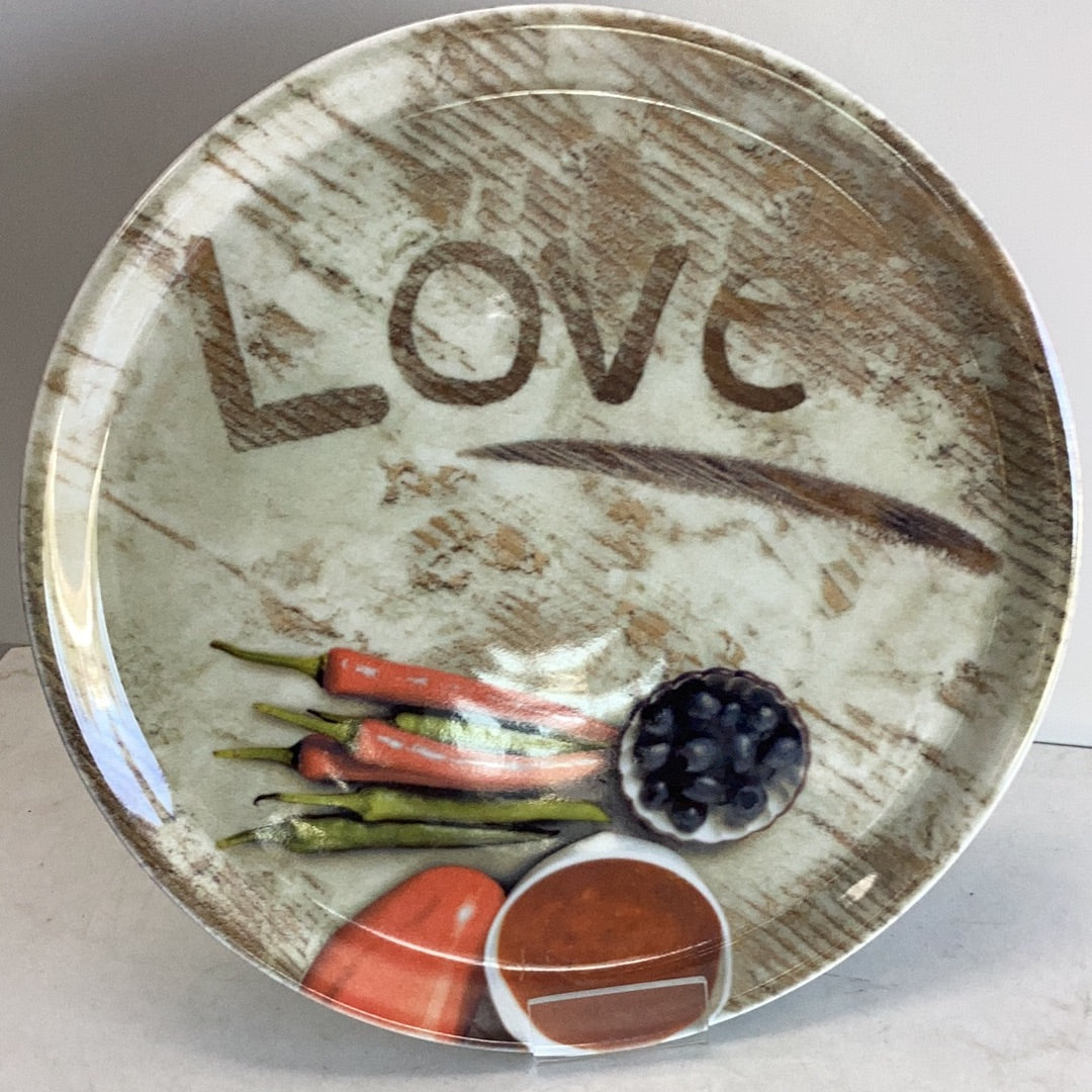 Pizza plate 33cm Printed Flour Love Saturnia