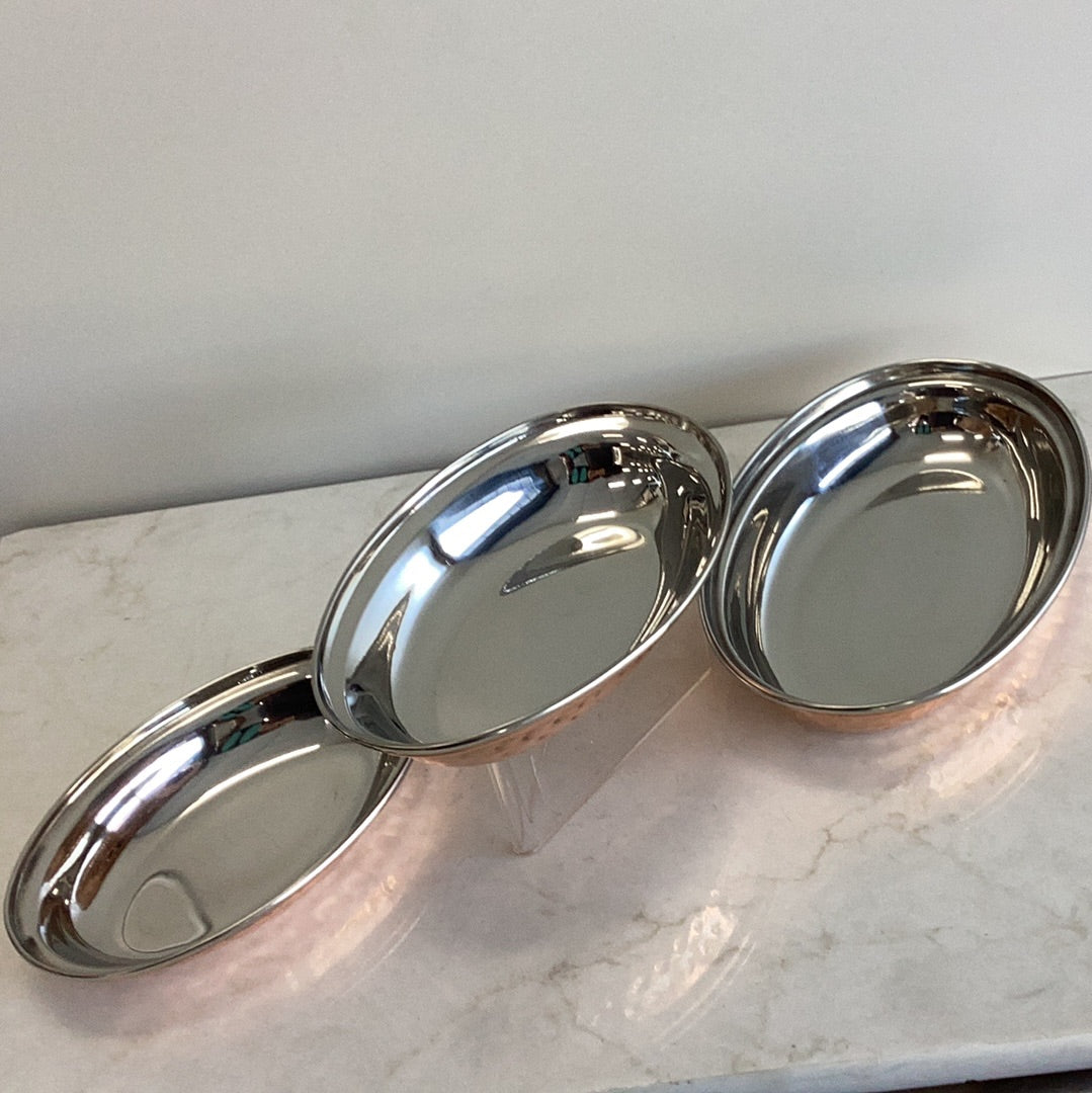 COPPER OVAL DISH SS NO#2