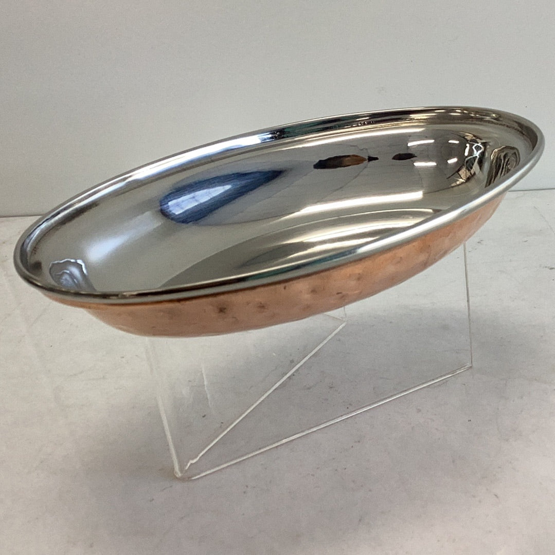 COPPER OVAL DISH SS NO#1