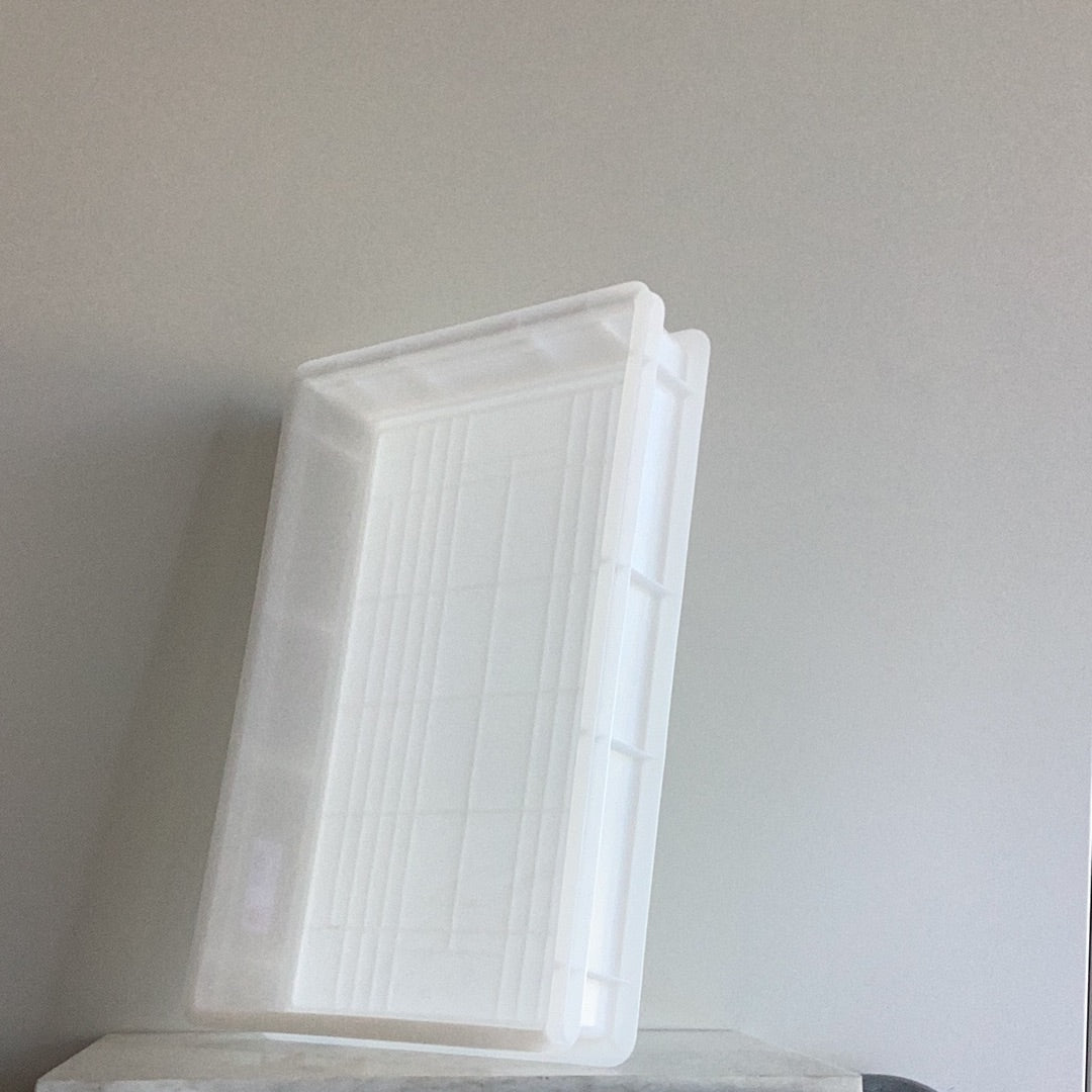 Pizza Tray 60x40x10cm white/ Dough Container