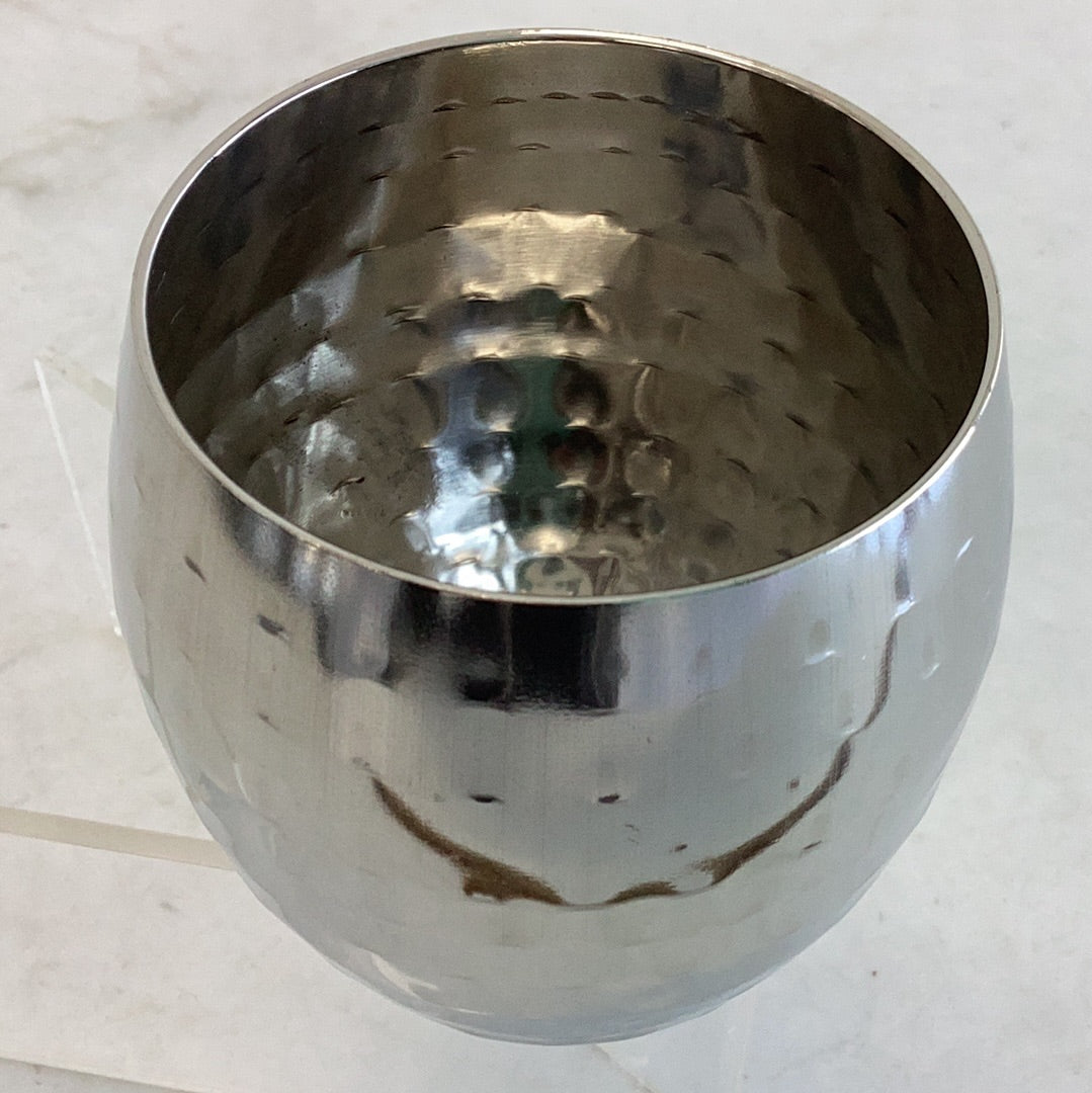 MATKI SHAPE GLASS HAMMERED