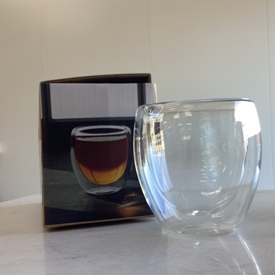 DOUBLE WALL GLASS 220ml 2pc set