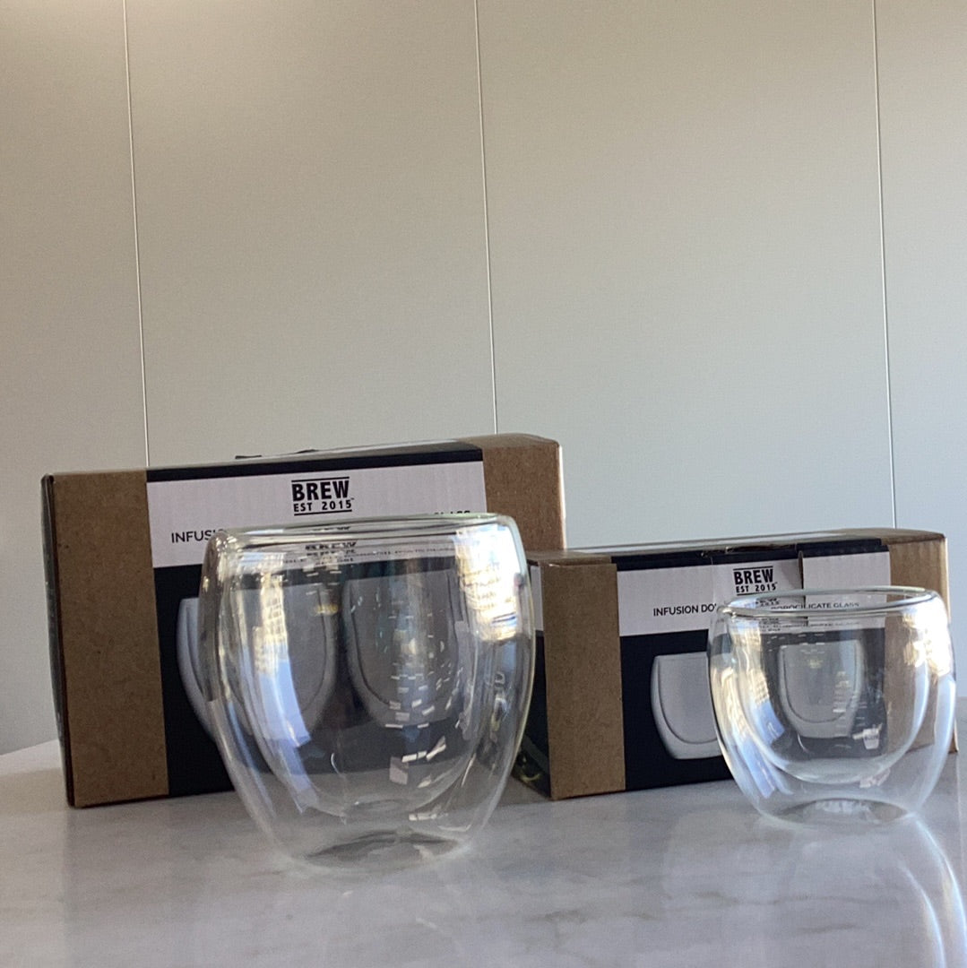 DOUBLE WALL GLASS 220ml 2pc set
