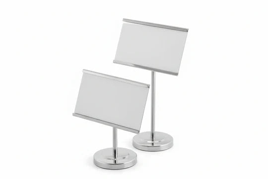 Stainless Steel Menu Holder 15cm