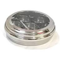 MASALA DABBA (Spice Box) with Clear Lid - Size 13