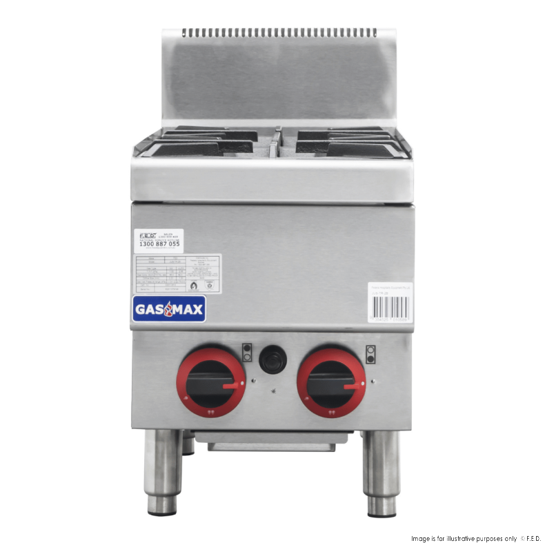 Gas stove 2 Burners with Splashback 305x652x538mm