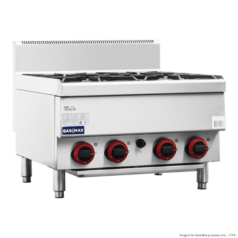 Gas stove 4 Burners with Splashback 601x652x538mm