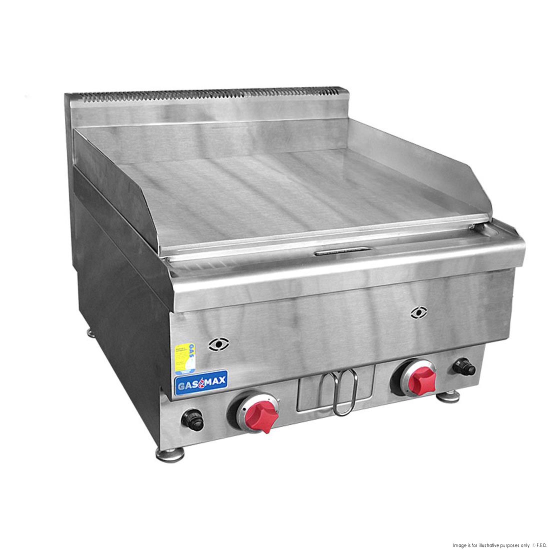 JUS-TRH60 GASMAX Benchtop 2 Burner Chargrill