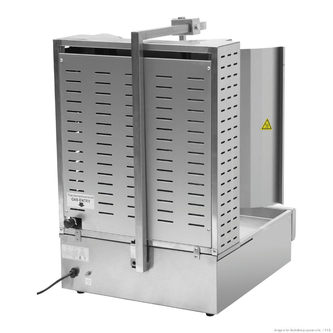 GasMax Semi-automatic 3 Burner NG Kebab Machine KB-3