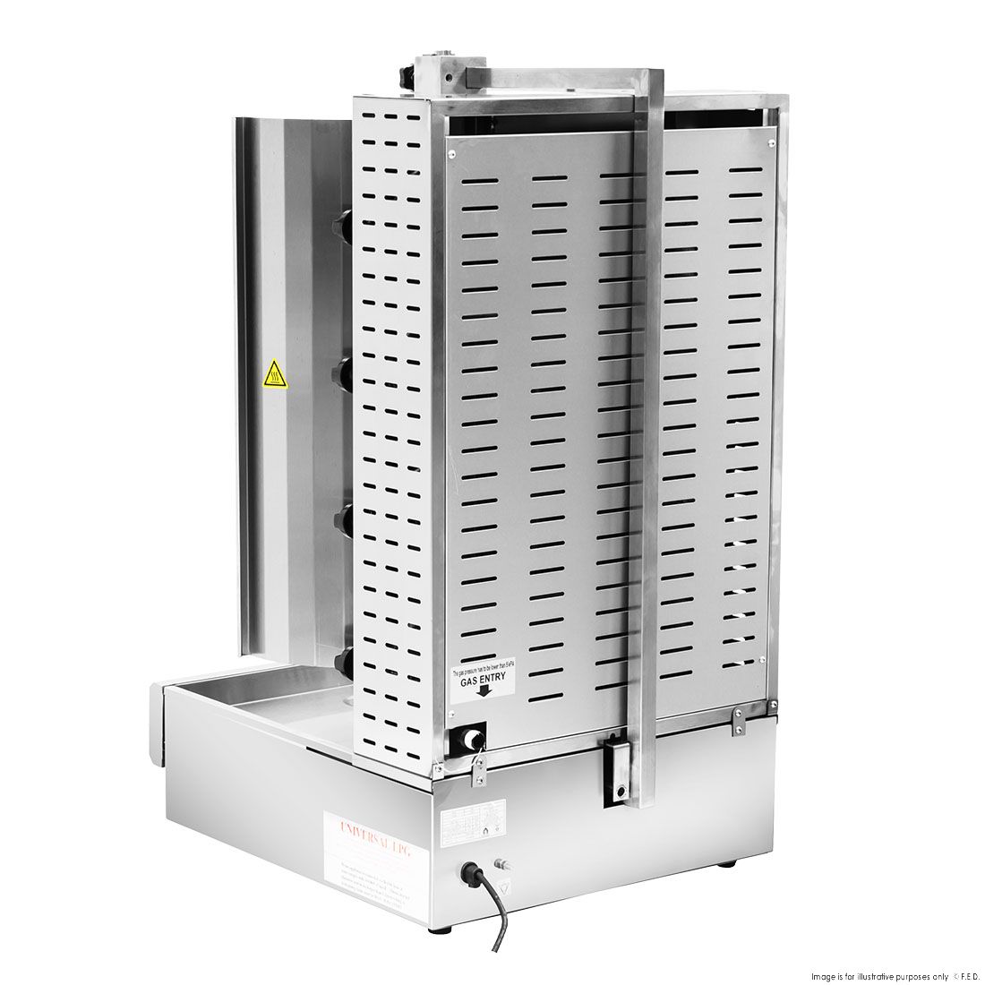 GasMax Semi-automatic 4 Burner NG Kebab Machine KB-4
