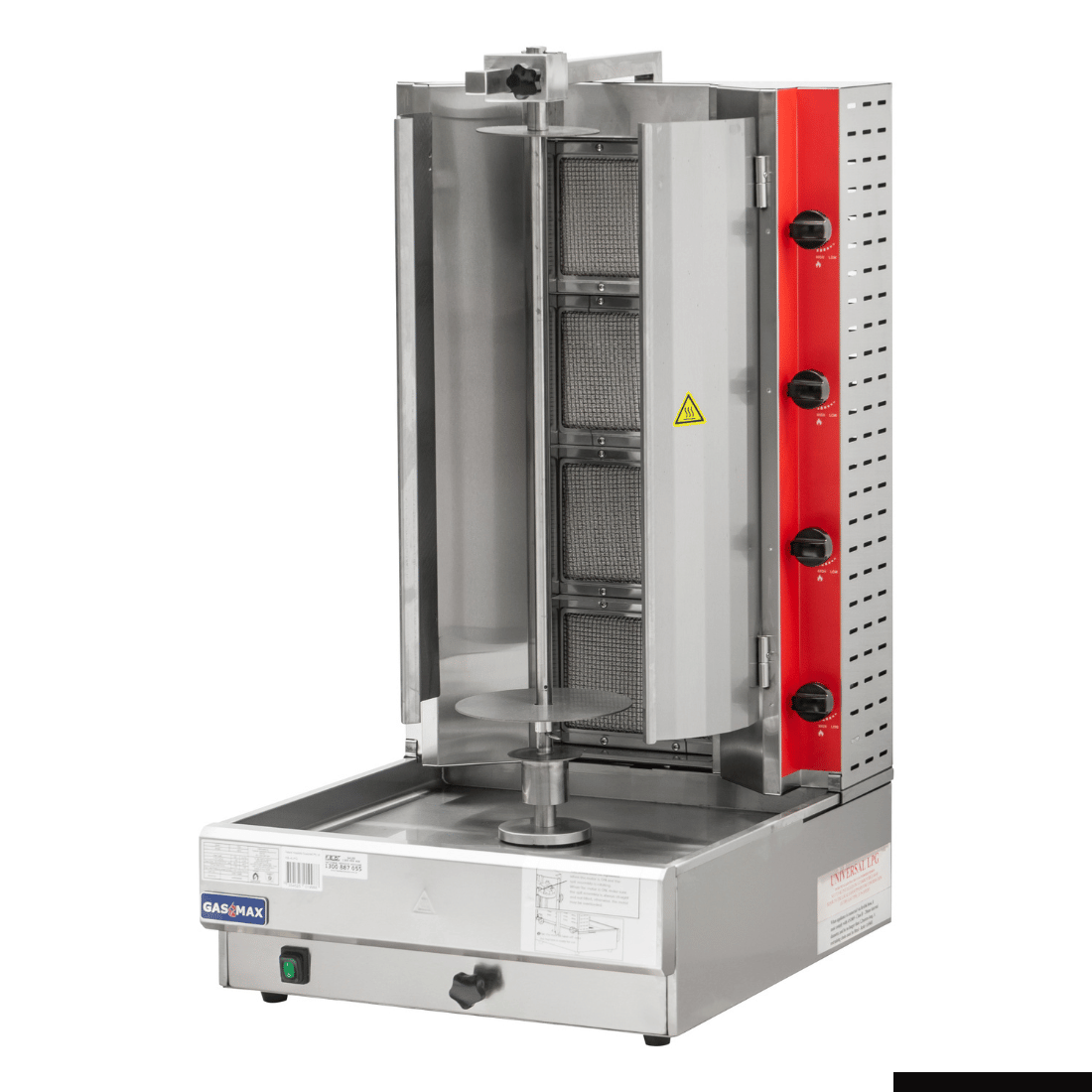 Gasmax Semi-automatic 4 Burner LPG Kebab Machine - KB-4LPG