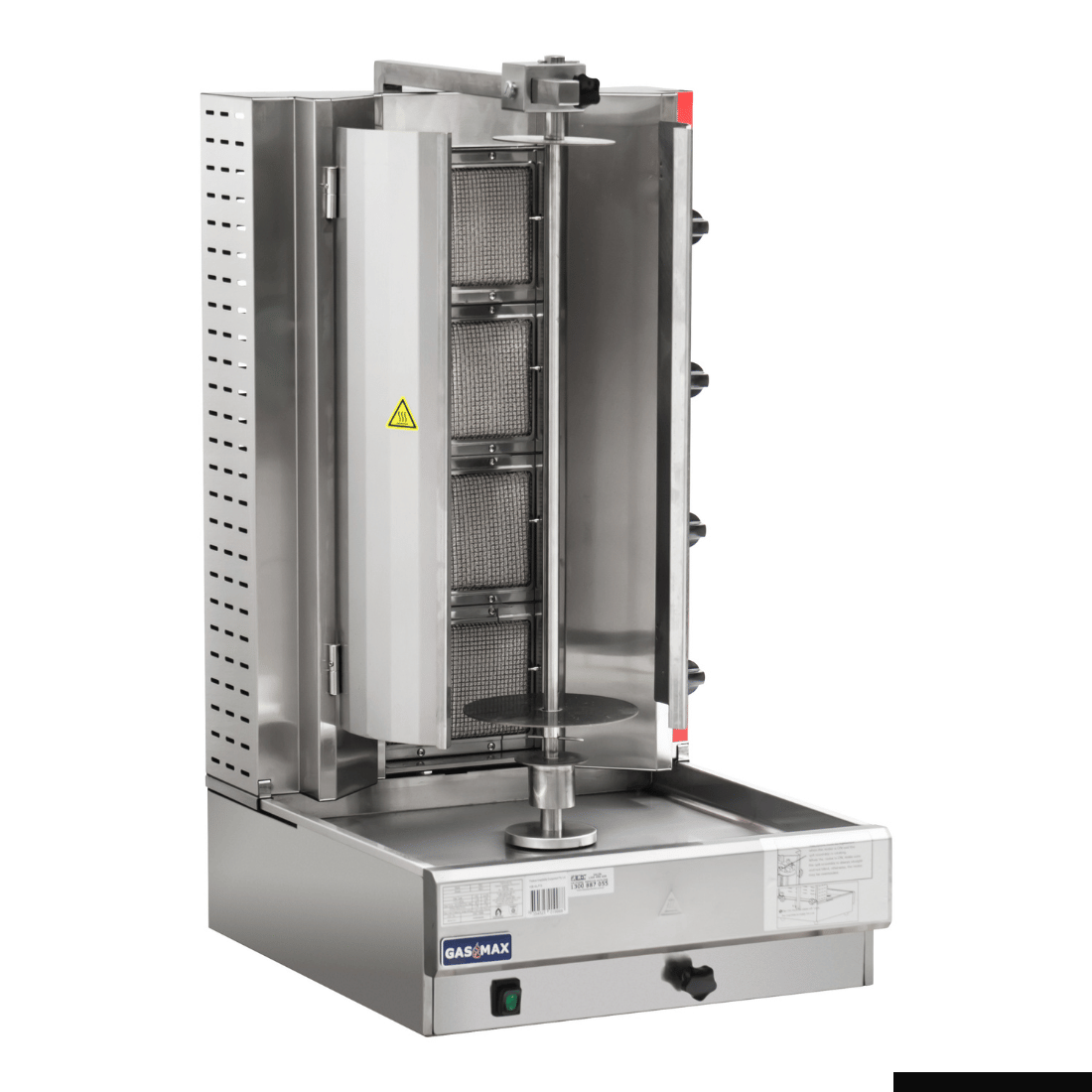 Gasmax Semi-automatic 4 Burner LPG Kebab Machine - KB-4LPG