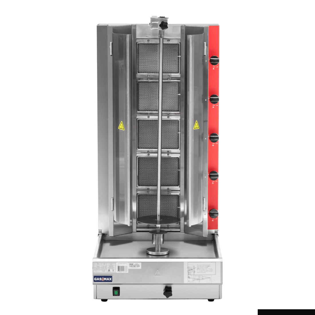 Gasmax Semi-automatic 5 Burner NG Kebab Machine - KB-5