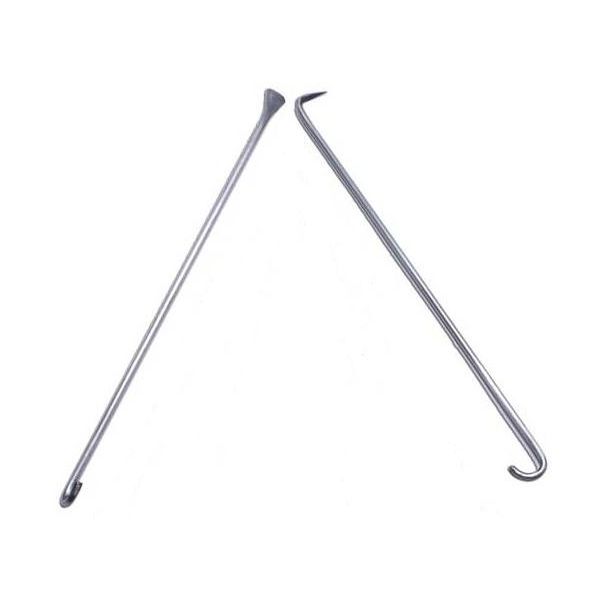 Tandoor Naan Hook Skewer and scraper Thick - PAIR