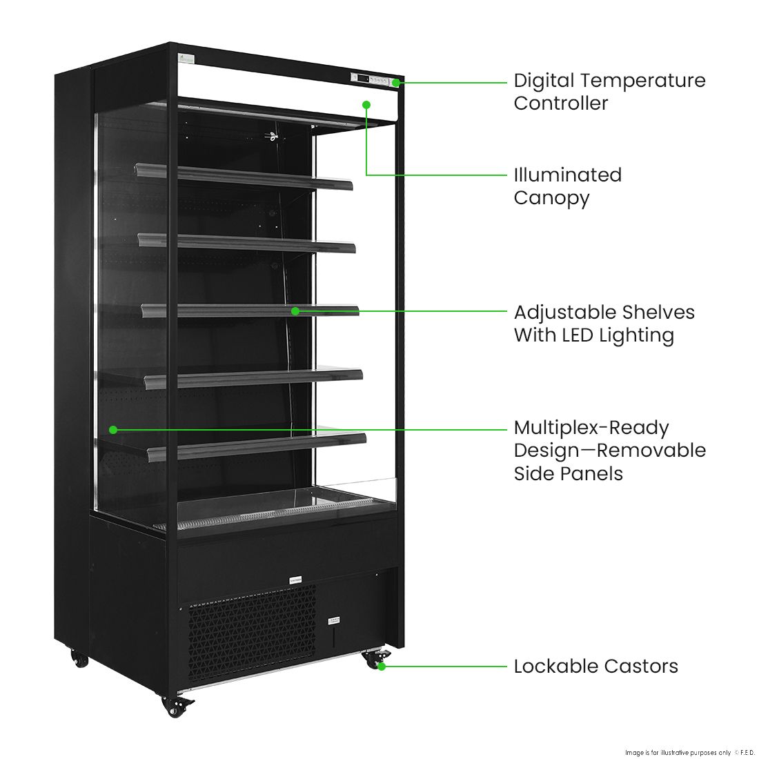 Thermaster Supermarket Open Beverage Display - OC-915B