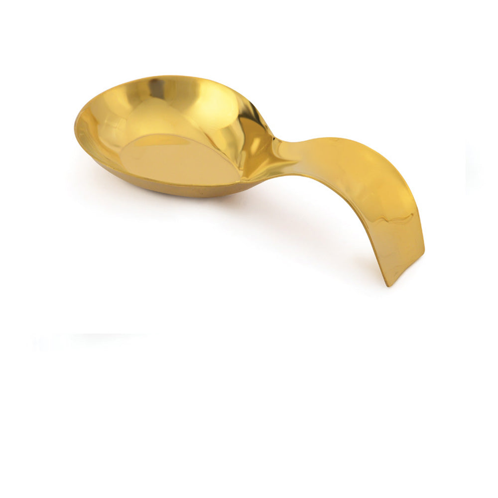 SS Sandle Type Spoon Rest- GOLD 1PC