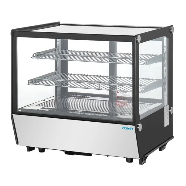 Polar G-Series Counter Display Merchandiser Square Glass - 120Ltr