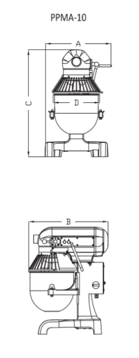 HEAVY DUTY PLANETARY MIXER 10L | PREPPAL PPMA-10