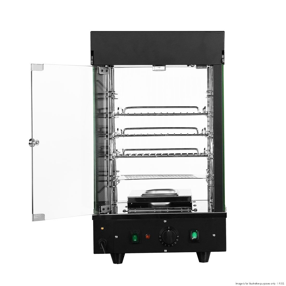 Benchstar All Stainless Steel Pie Warmer and Hot Food Display 40 Pies - PW-RT/380/TGE