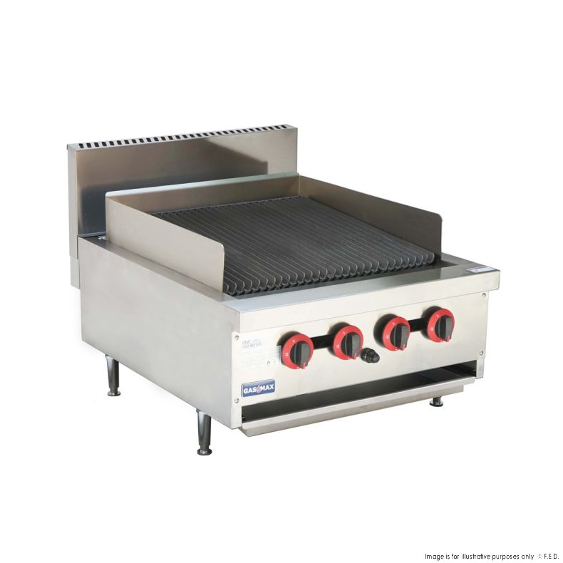 Gas Char Grill 4 Burner 610x770x360+100mm NG-84mj/h