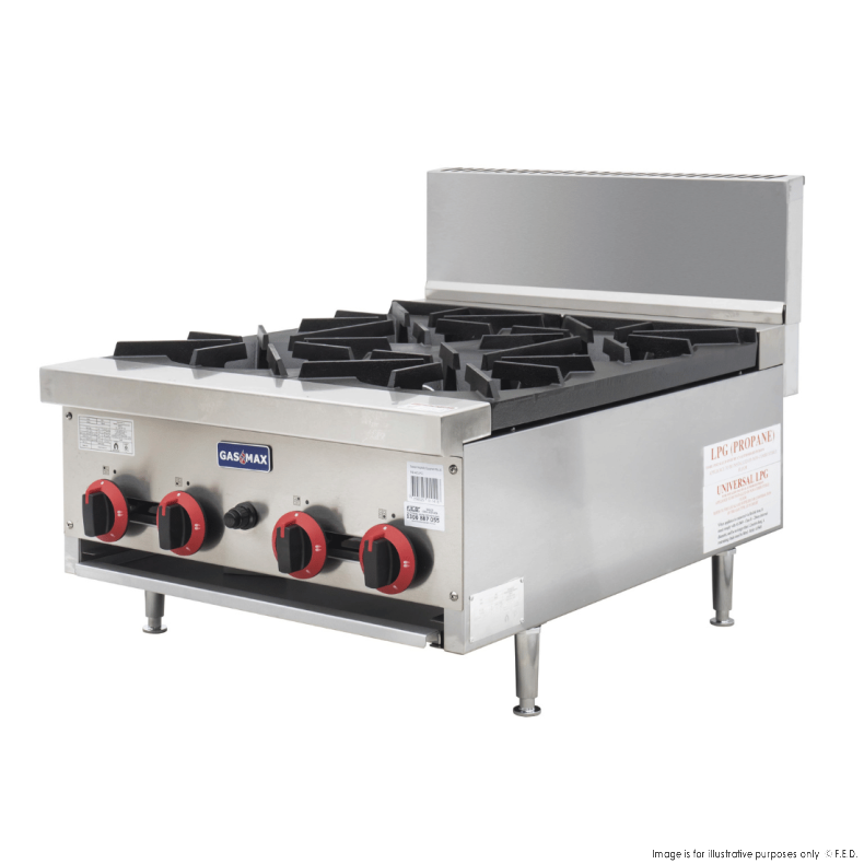 Gasmax Gas 4 Burner Cook Top RB-4E Natural