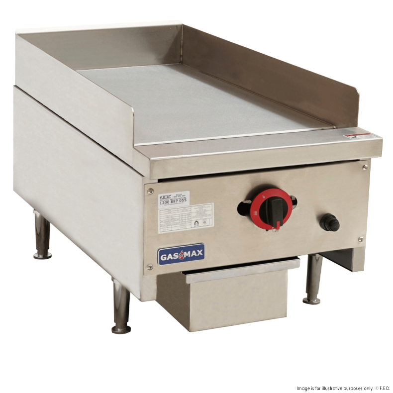 Gas griddle top 1 burner 404x840x438