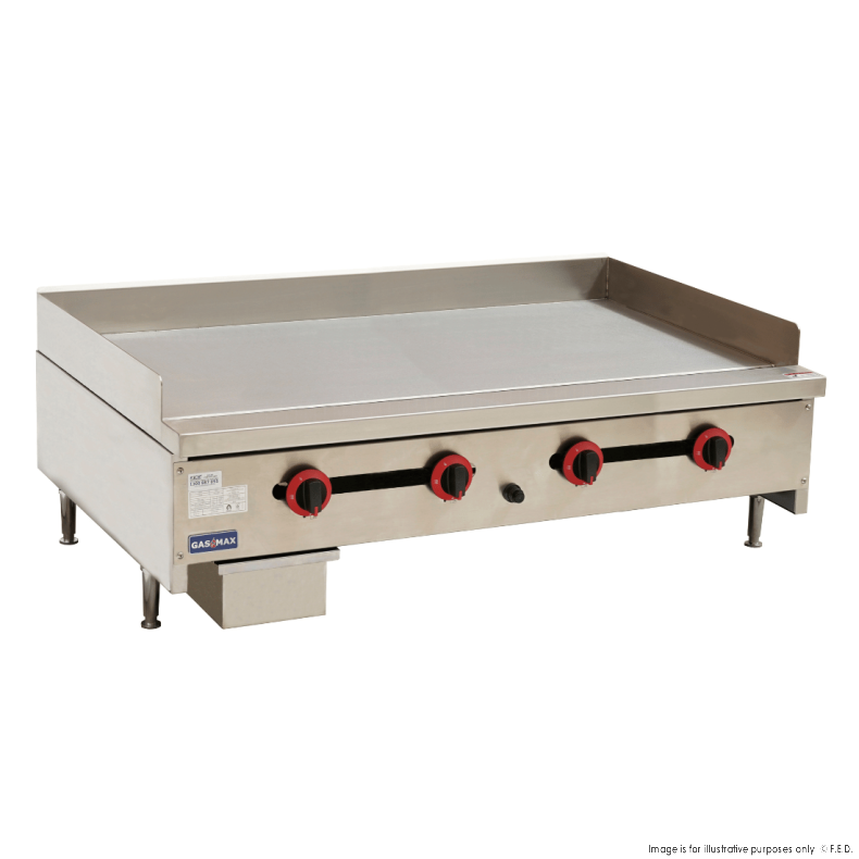 Gas Griddle 4 Burner 1220x840x438mm LPG-120mj/h