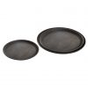 Round Non-slip Drink Trays 350mm Black