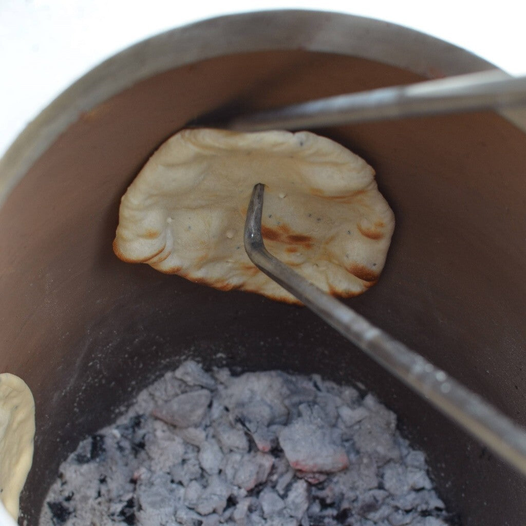 Tandoor Naan Hook Skewer and scraper Thick - PAIR