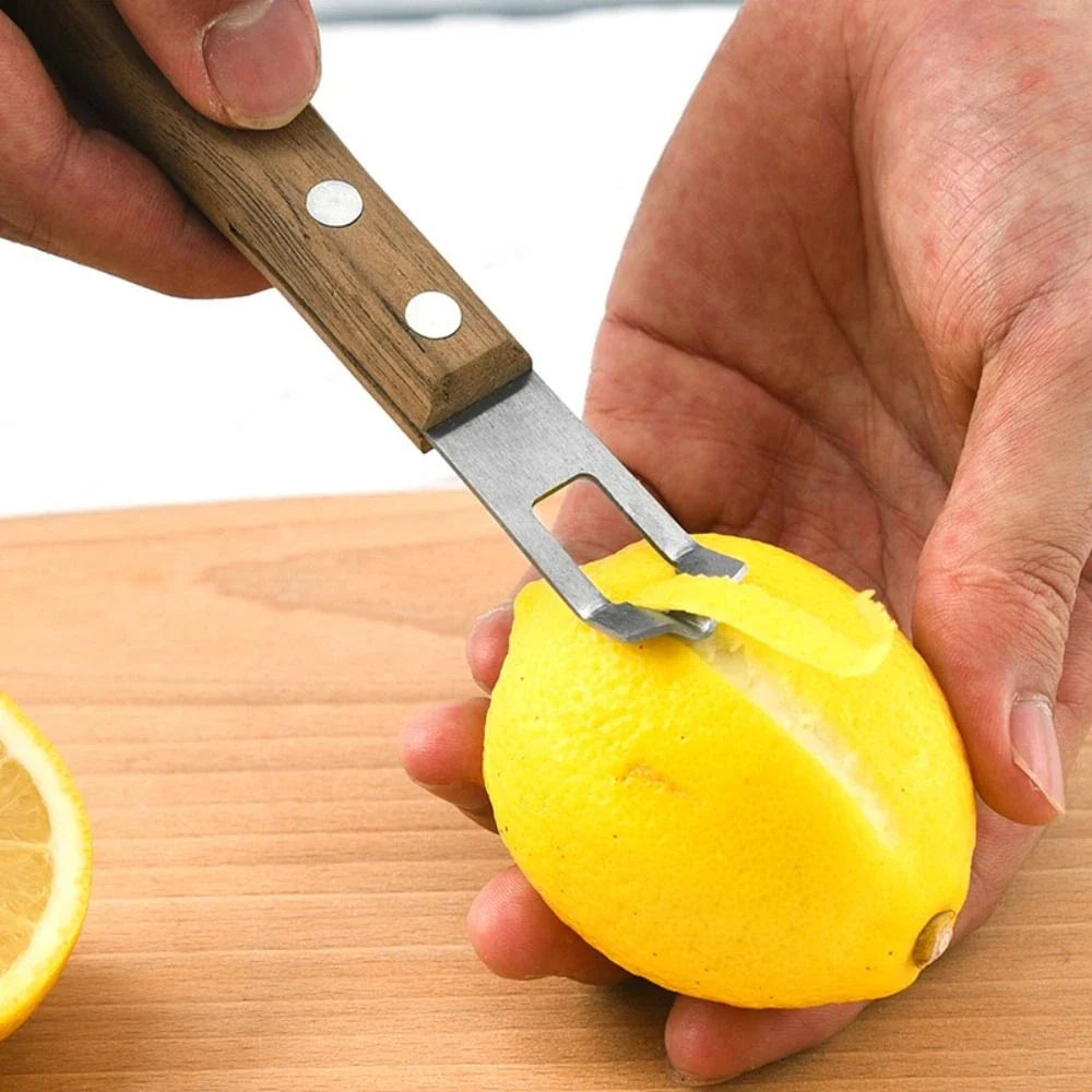 Lemon Lime Peeler/ Multi-purpose with wooden handle 1pc