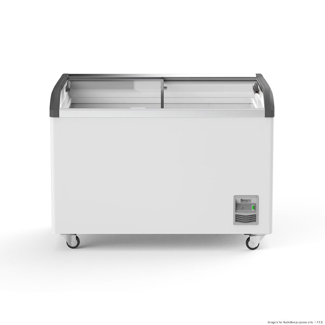 Thermaster Heavy Duty Supermarket Glass Sliding Lid Freezers 406L - SD-406K